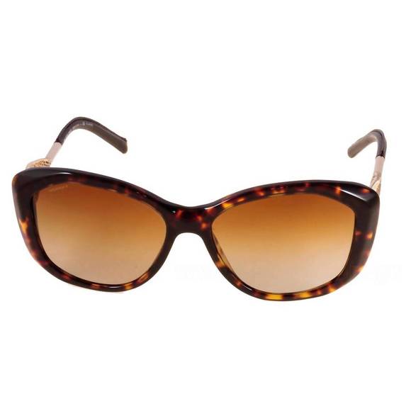 NEW BURBERRY women's 4208q sunglasses - 57mm in dark havana/brown lens - Picture 2 of 3